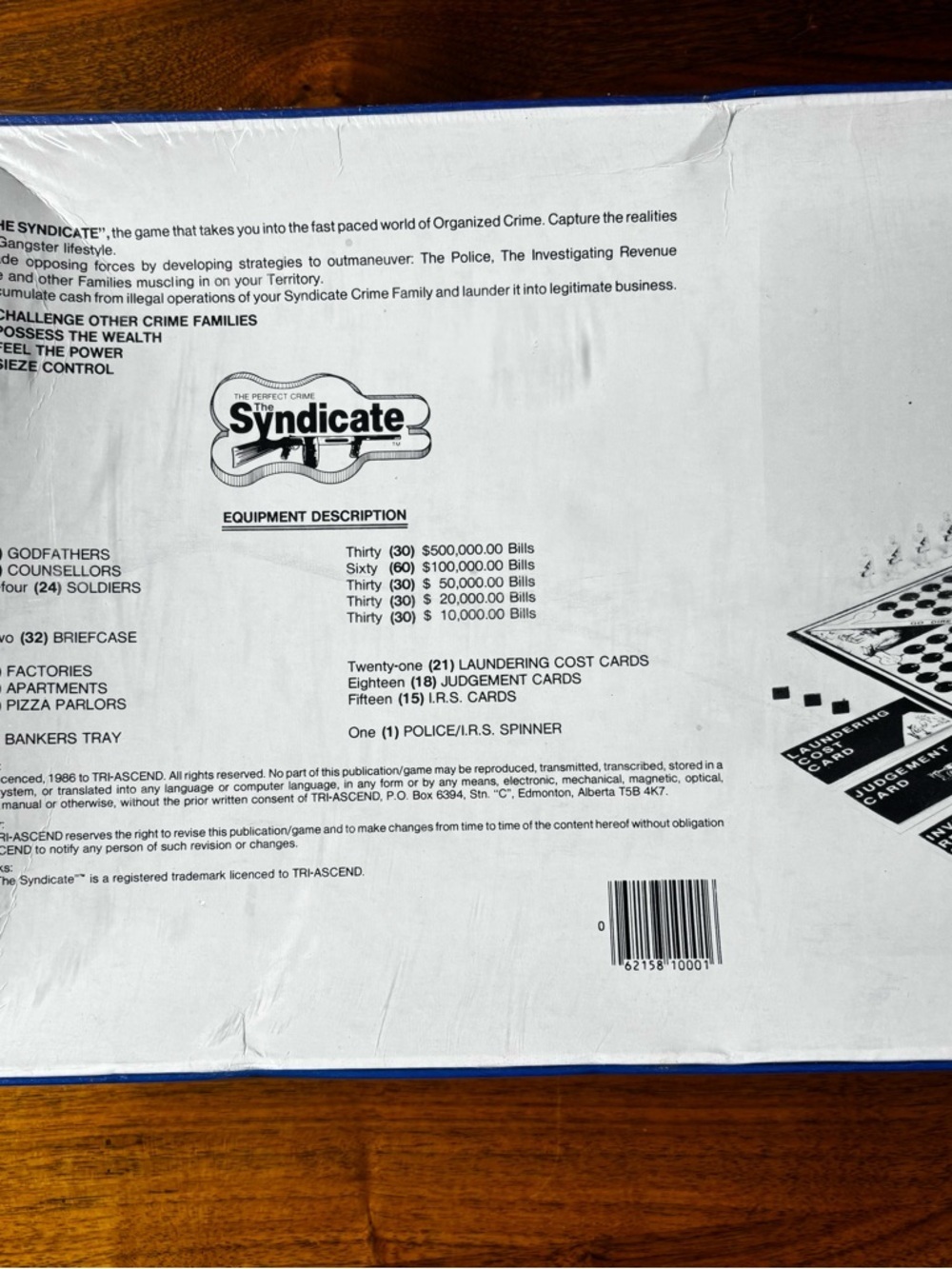 NIB The Syndicate 1986 board game - Picture 3 of 5